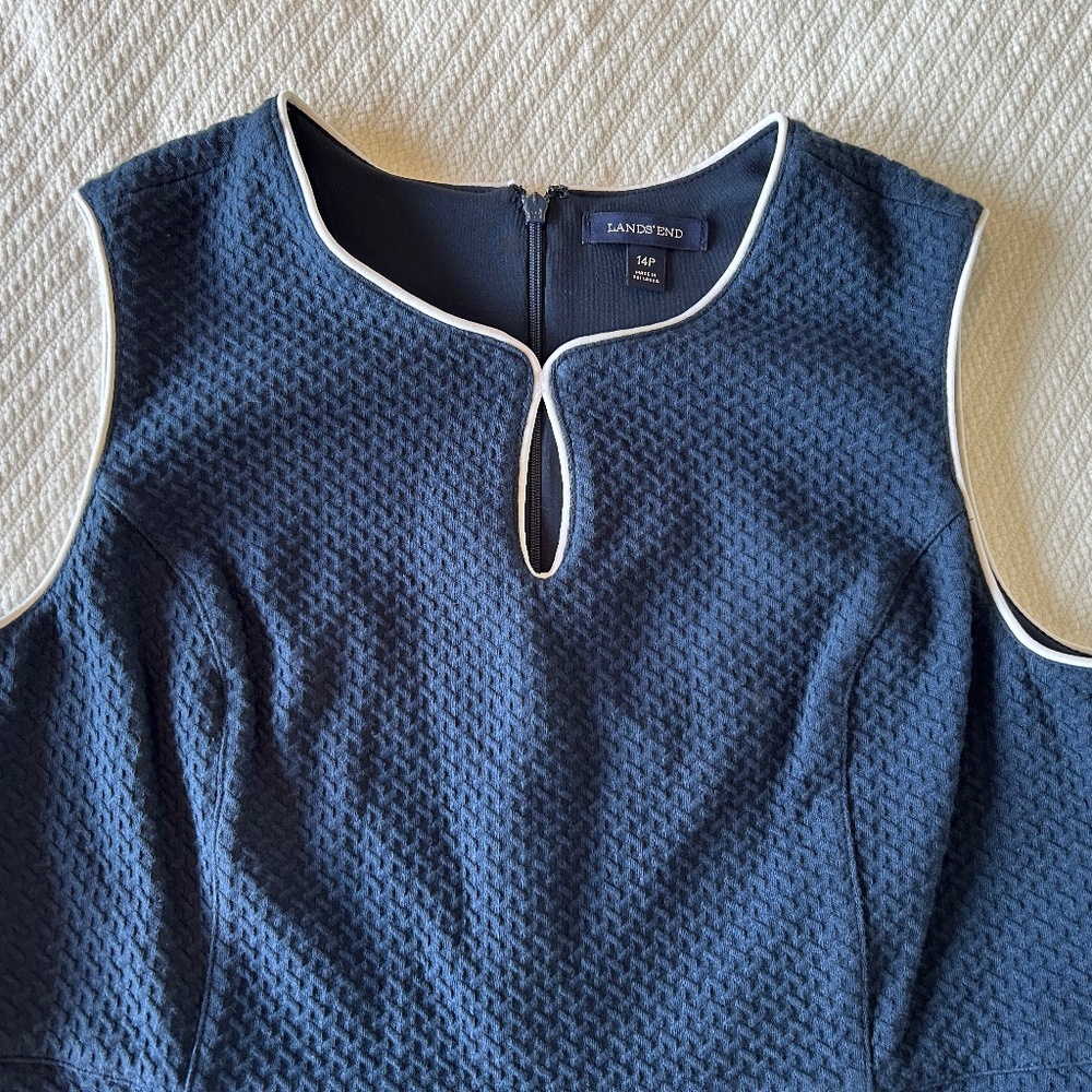 Lands End Navy Dress